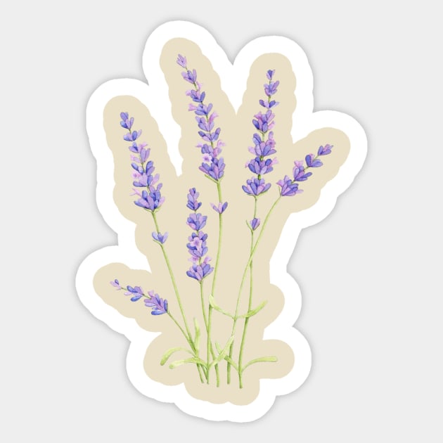 Lavender flower Sticker by La Bemol